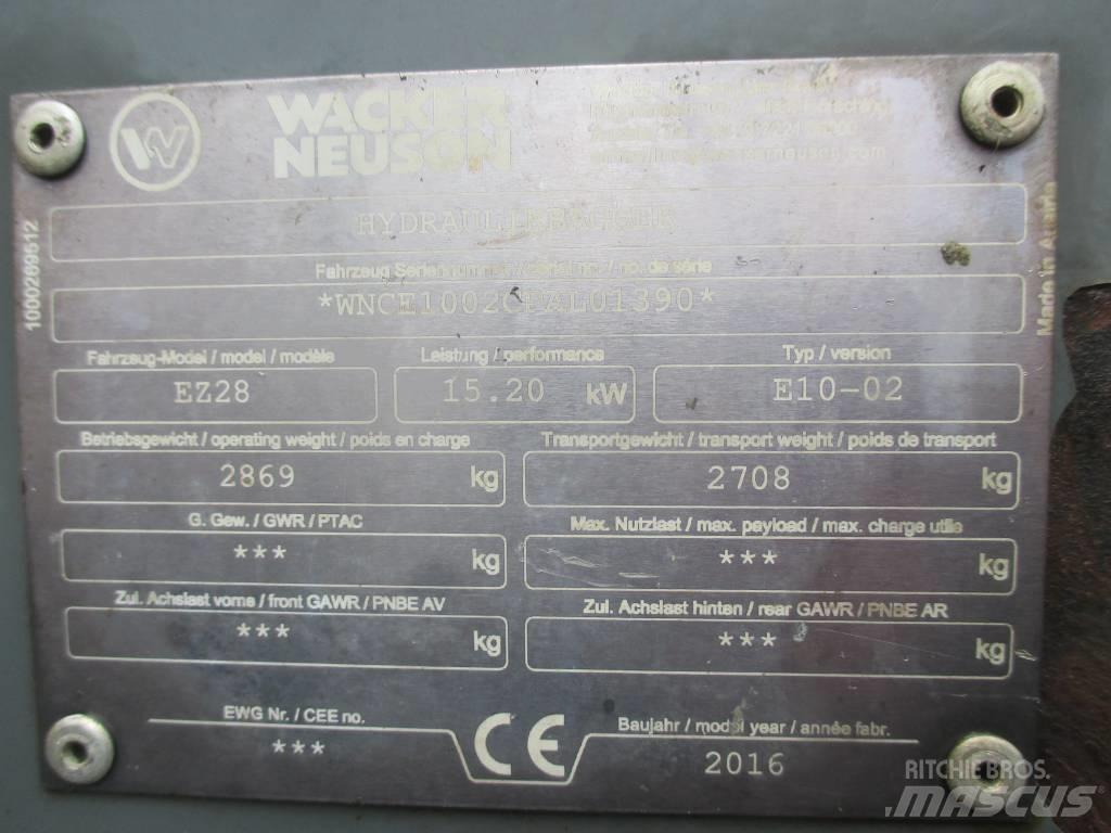 Wacker Neuson EZ 28 Mini bagri <7t