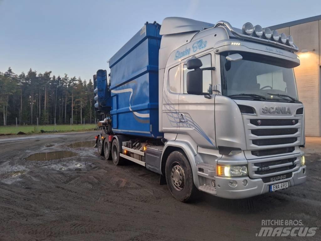 Scania R 580 LB Drobilci lesa
