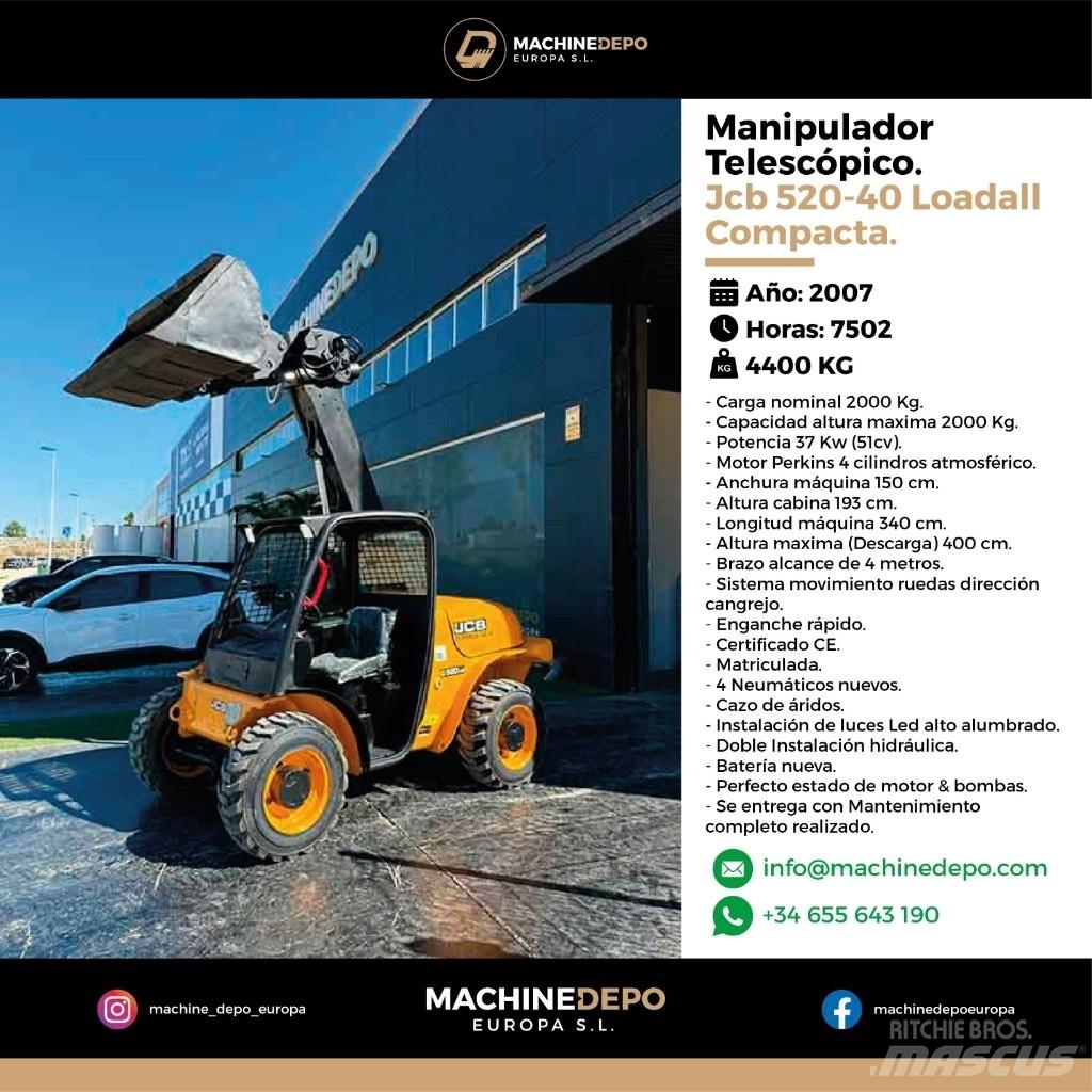 JCB 520-40 Kmetijski teleskopski nakladalci