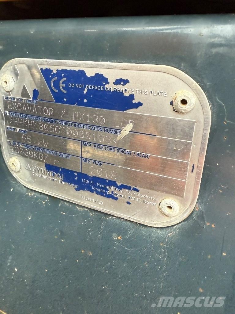 Hyundai HX 130 LCR Bagri goseničarji