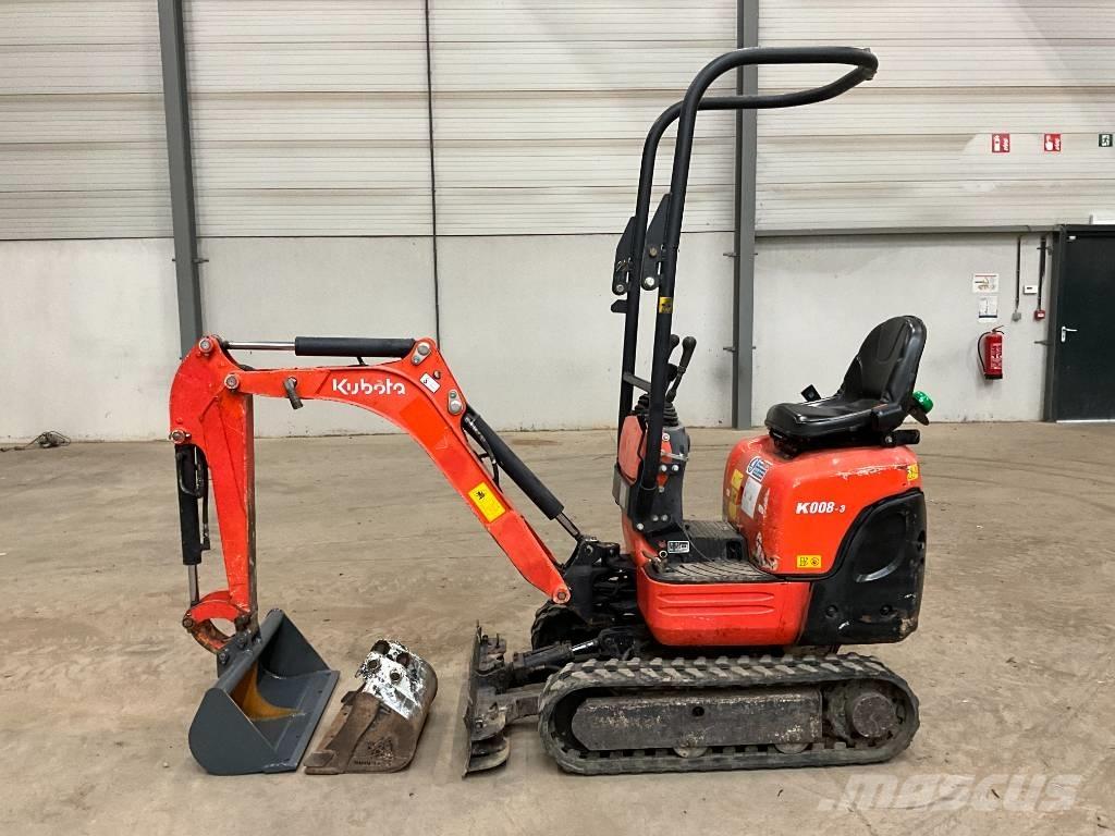 Kubota K 008-3 Mini bagri <7t