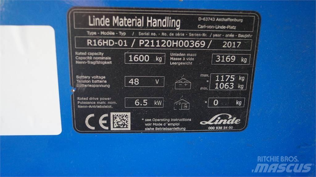 Linde R16HD Viličarji s pomičnim teleskopom