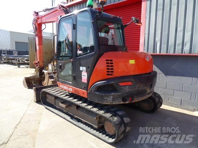 Kubota KX 080-4 Midi bagri 7t – 12t