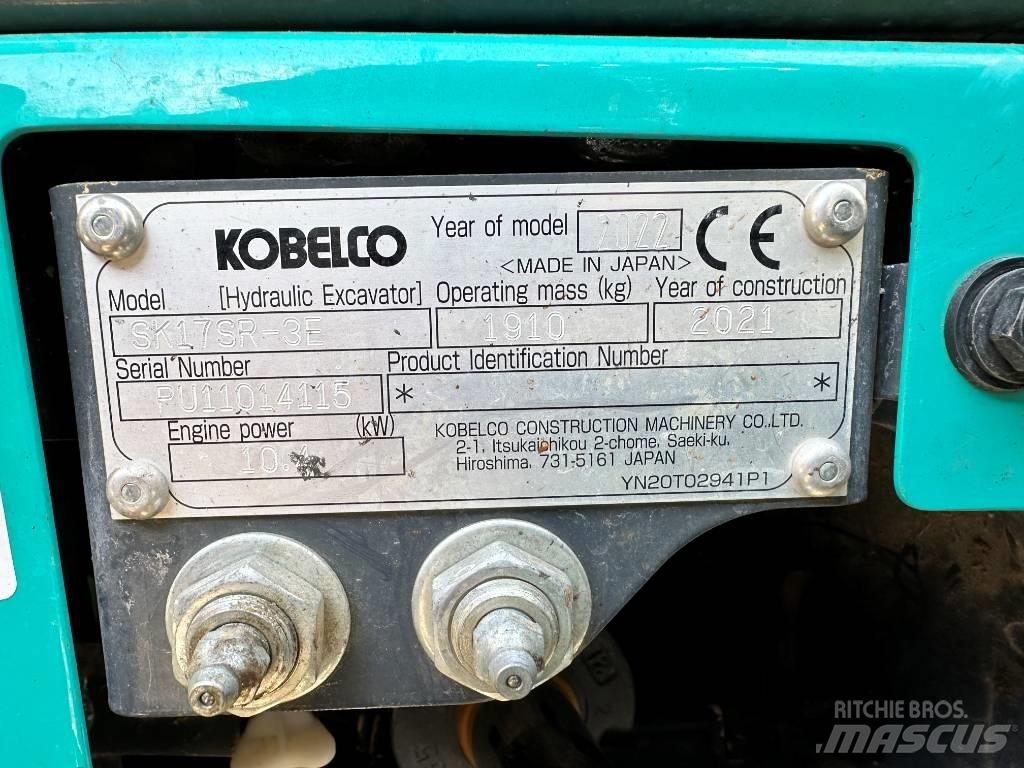 Kobelco SK17SR-3E Mini bagri <7t