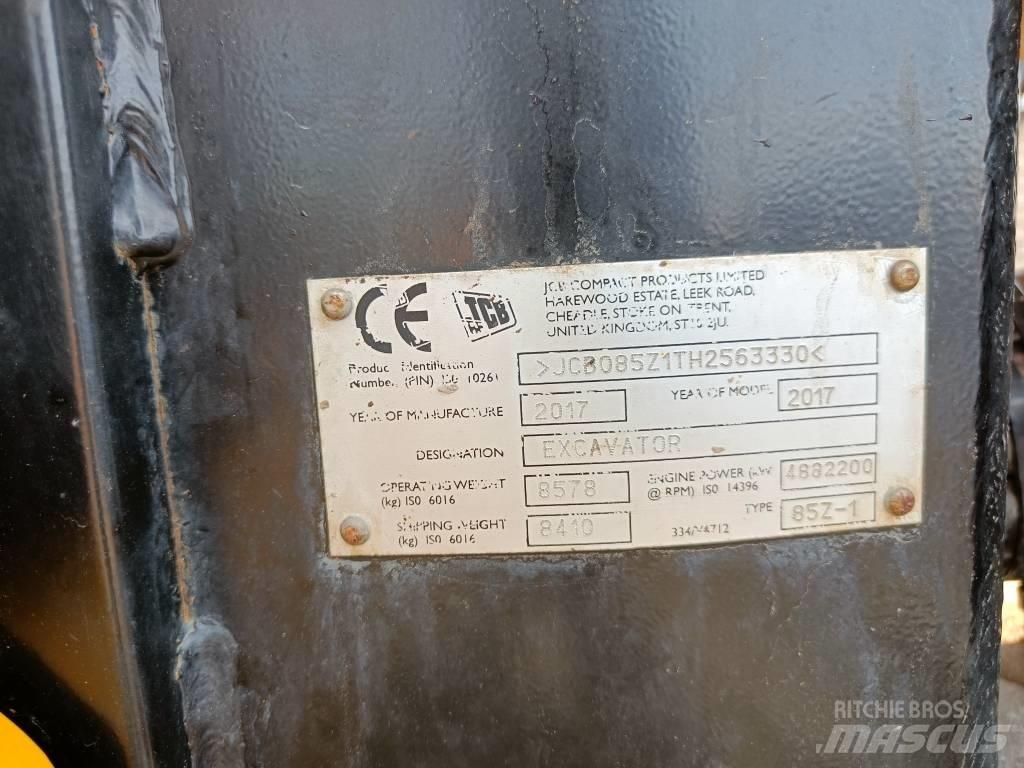 JCB 85Z-1 ECO Midi bagri 7t – 12t
