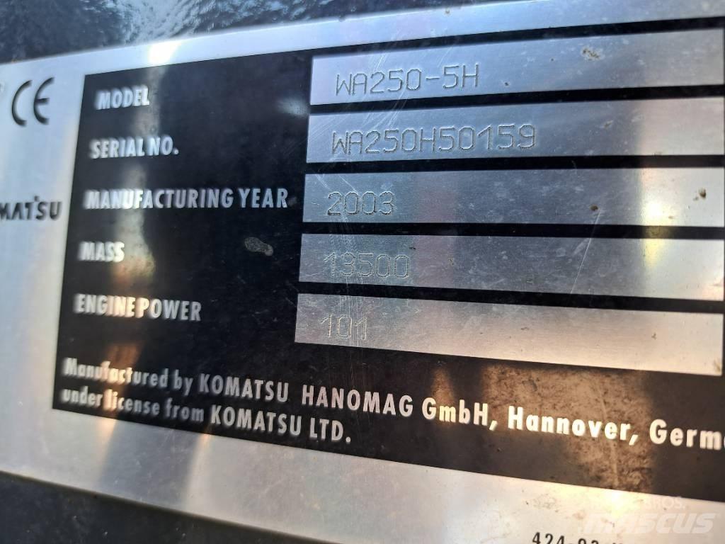 Komatsu WA 250-5H Kolesni nakladalci