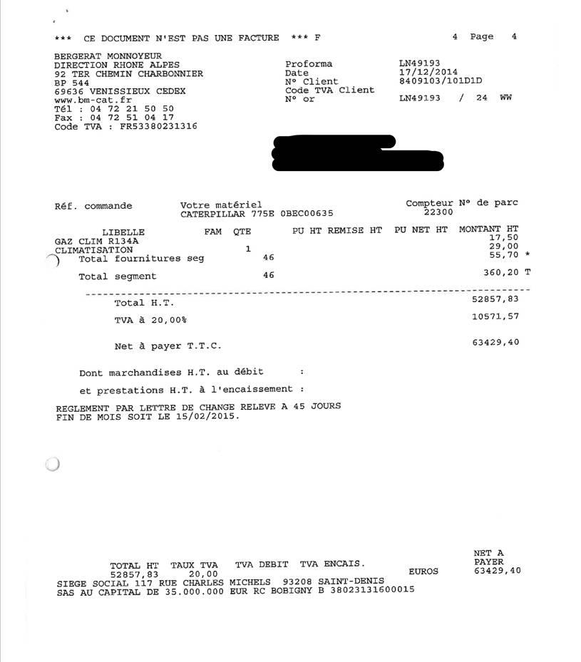 CAT 775 E Togi demperi