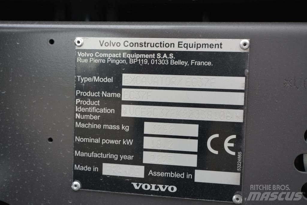 Volvo EC 37 F Aircon Mini bagri <7t