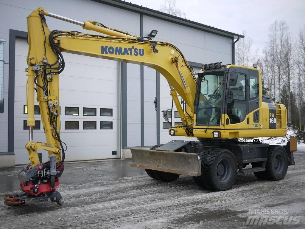 Komatsu PW 160-8 Bagri na kolesih