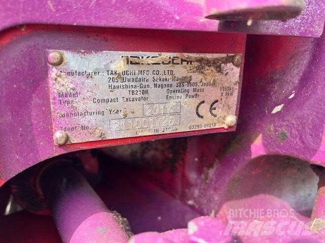 Takeuchi TB 210 Mini bagri <7t