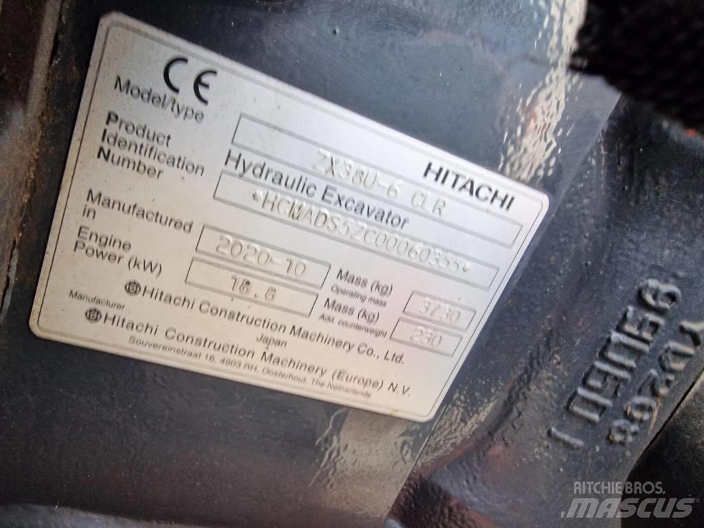 Hitachi ZX38U-6 Mini bagri <7t