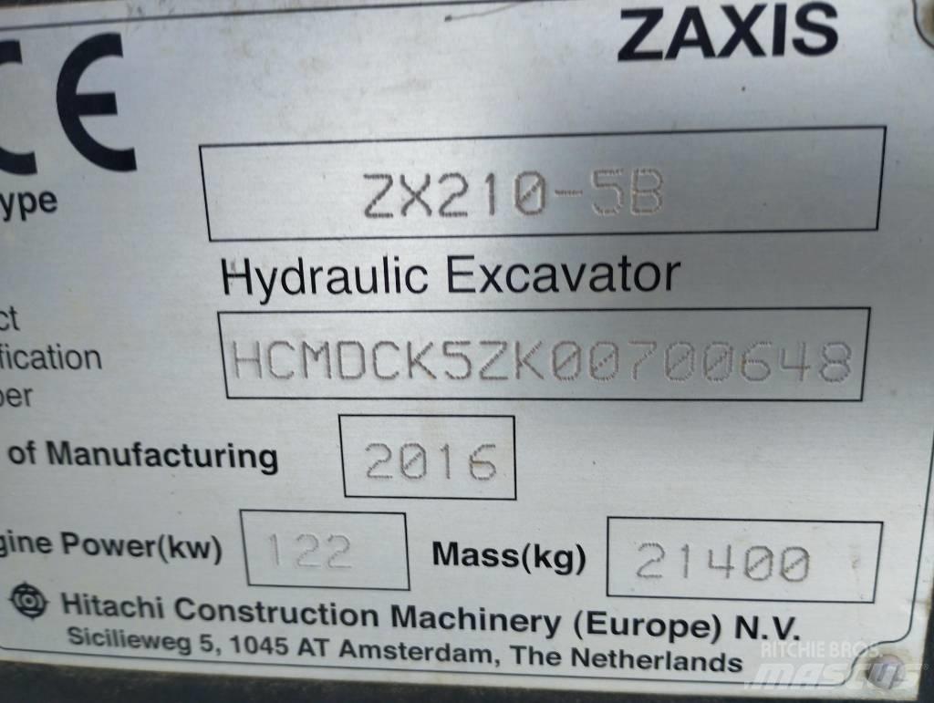 Hitachi ZX 210-5B Bagri goseničarji