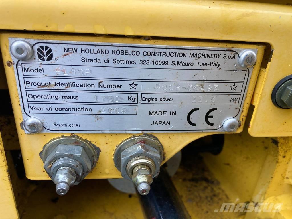 New Holland E 18 SR Mini bagri <7t
