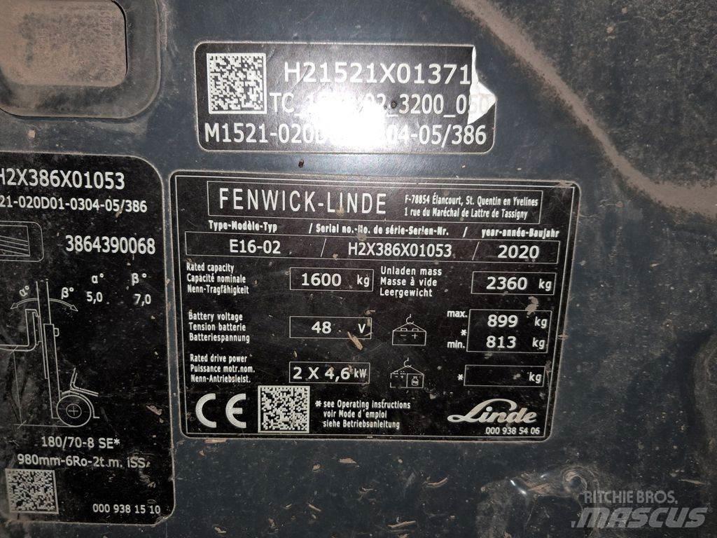 Linde E16-02 Električni viličarji