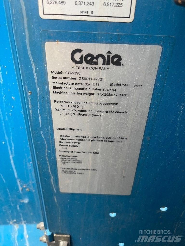 Genie GS 5390 Škarjaste dvižne ploščadi