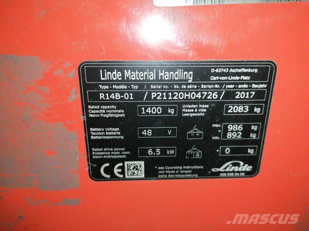 Linde R14B-01 Viličarji s pomičnim teleskopom