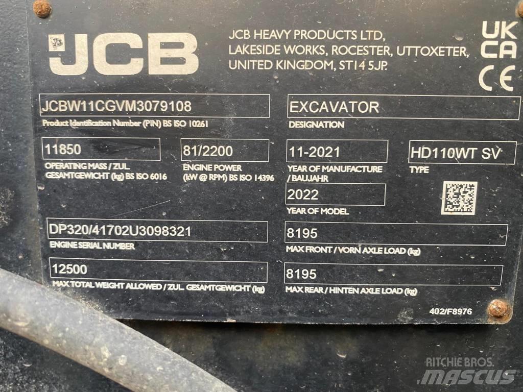 JCB 110 W Bagri na kolesih