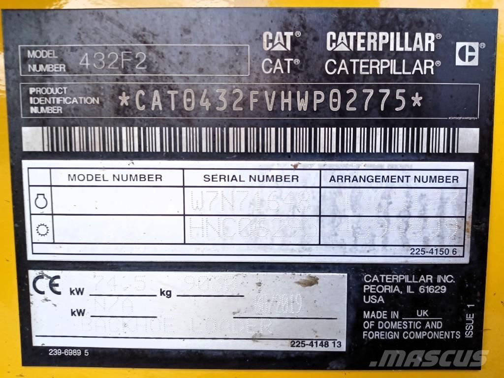 CAT 432 F Rovokopači
