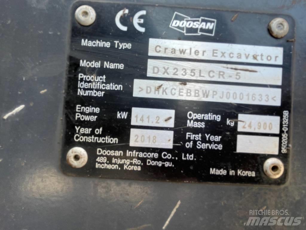 Doosan DX 235 LCR-5 Bagri goseničarji
