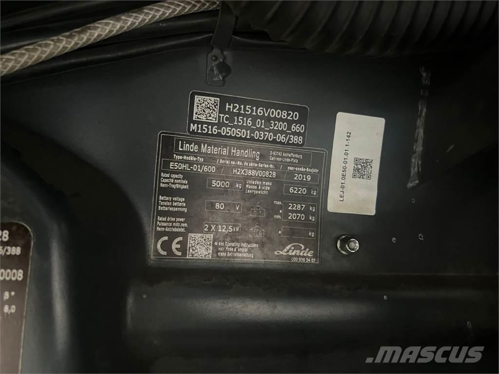 Linde E50HL-01 / 600 Električni viličarji