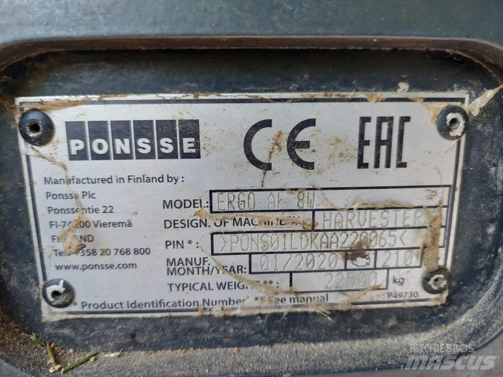 Ponsse Ergo AF 8W Harvesterji