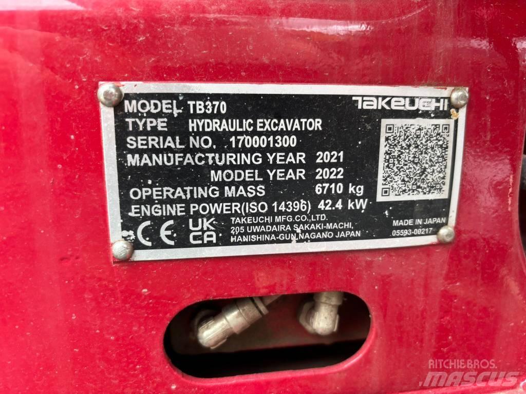 Takeuchi TB 370 Mini bagri <7t