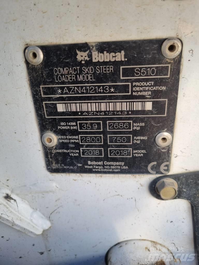 Bobcat S 510 Skid steer mini nakladalci