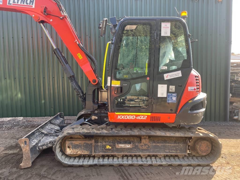 Kubota KX 080-4a2 Midi bagri 7t – 12t