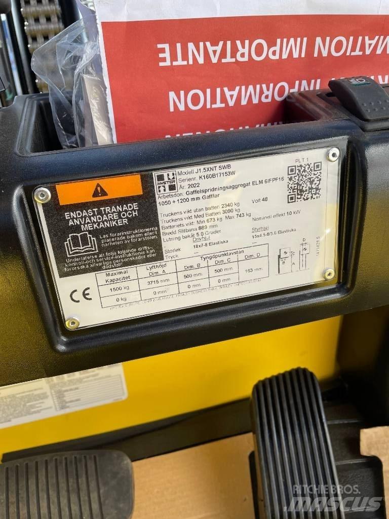 Hyster J1.5 XNT  1,5t Električni viličarji