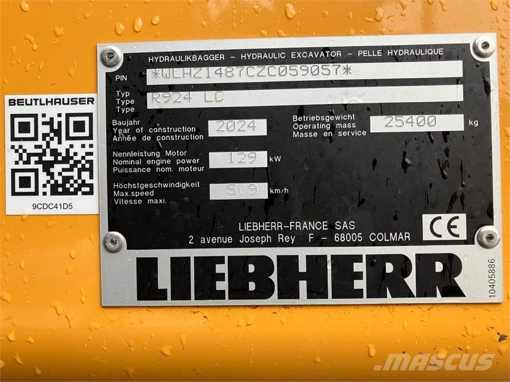 Liebherr R924 Bagri goseničarji