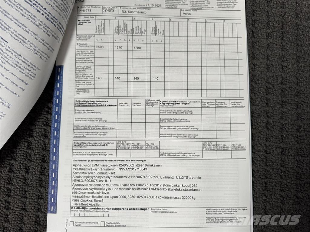 Volvo FH500 8x4 Tovornjaki-šasije