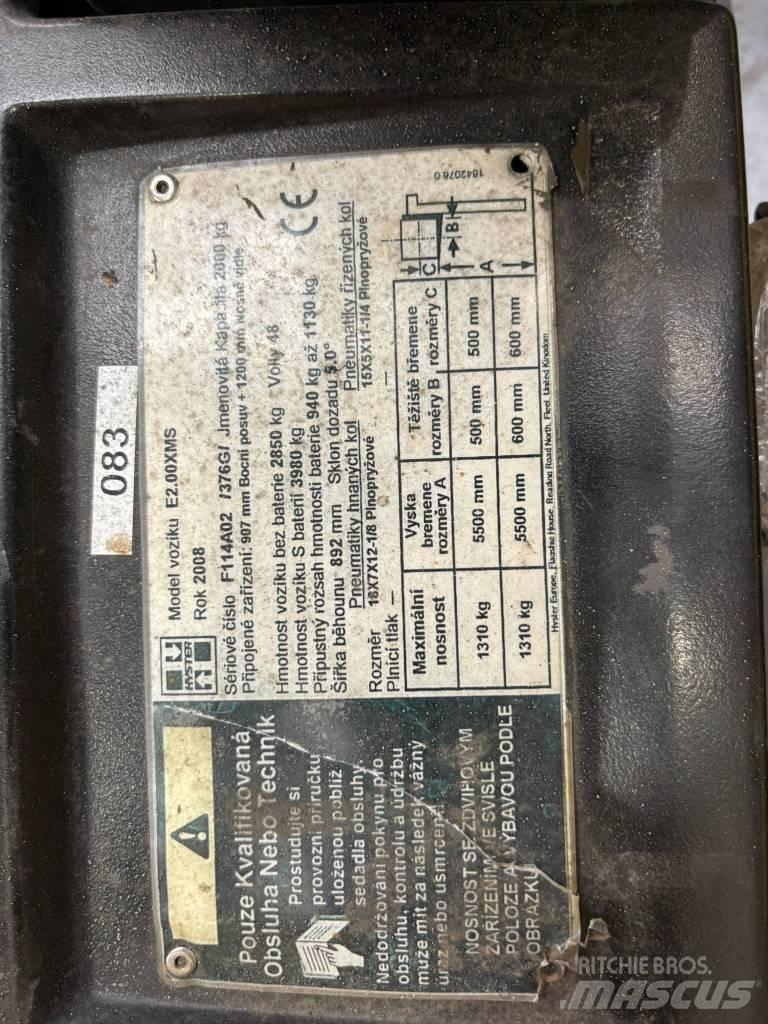 Hyster E2.00XMS Električni viličarji