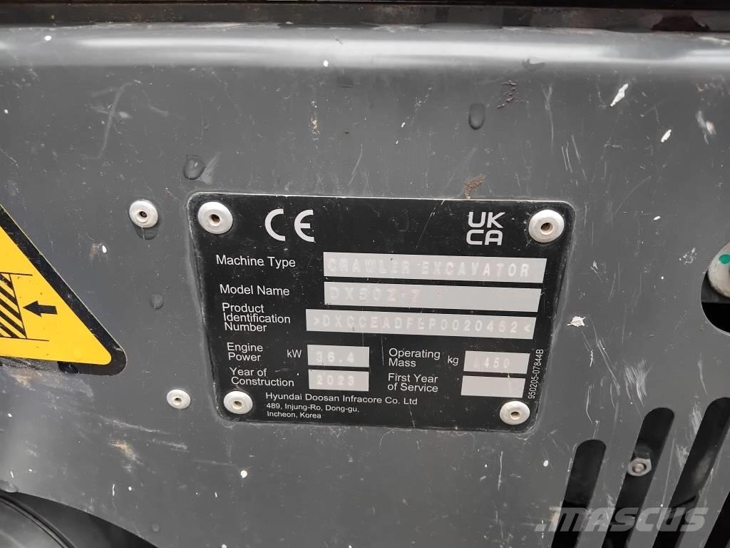 Develon DX 50 Z-7 Mini bagri <7t