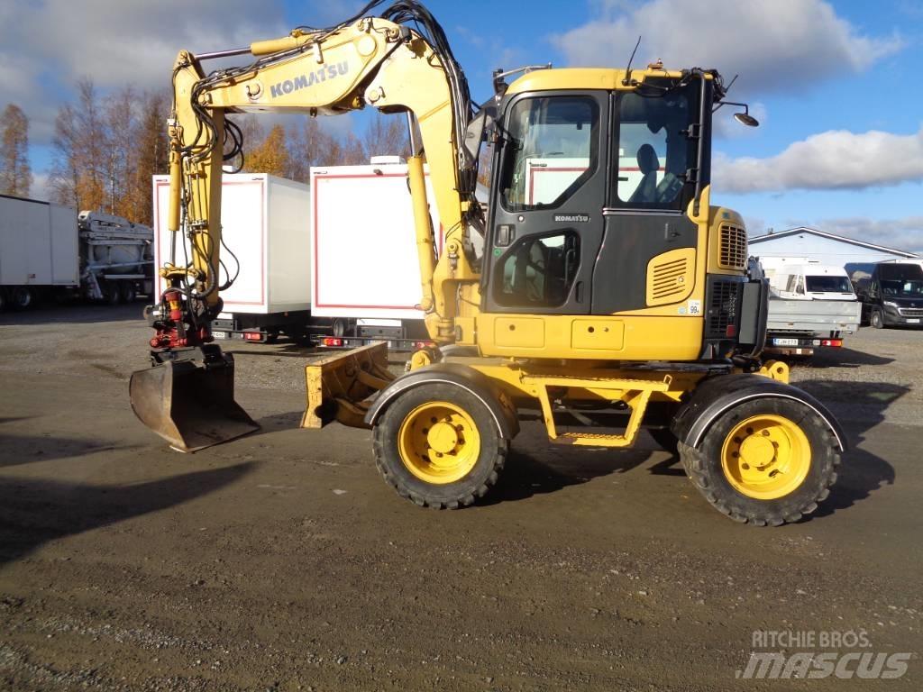 Komatsu PW 98 MR-6 Bagri na kolesih