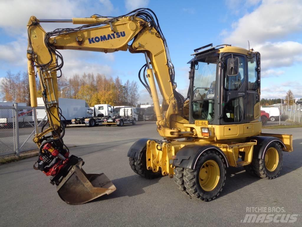 Komatsu PW 98 MR-6 Bagri na kolesih