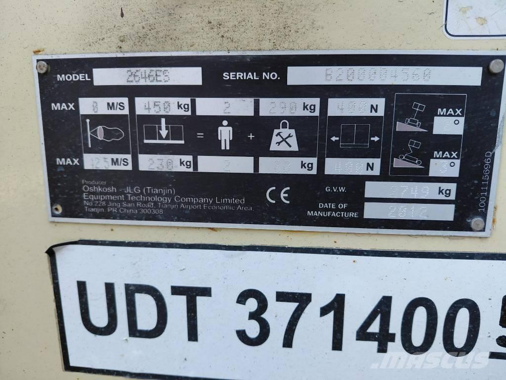 JLG 2646ES Škarjaste dvižne ploščadi