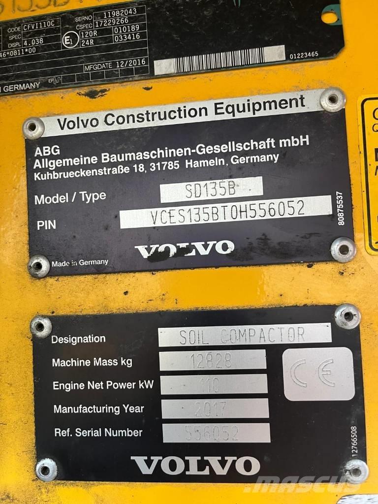 Volvo SD 135 B Kolesni valjarji s pnevmatikami