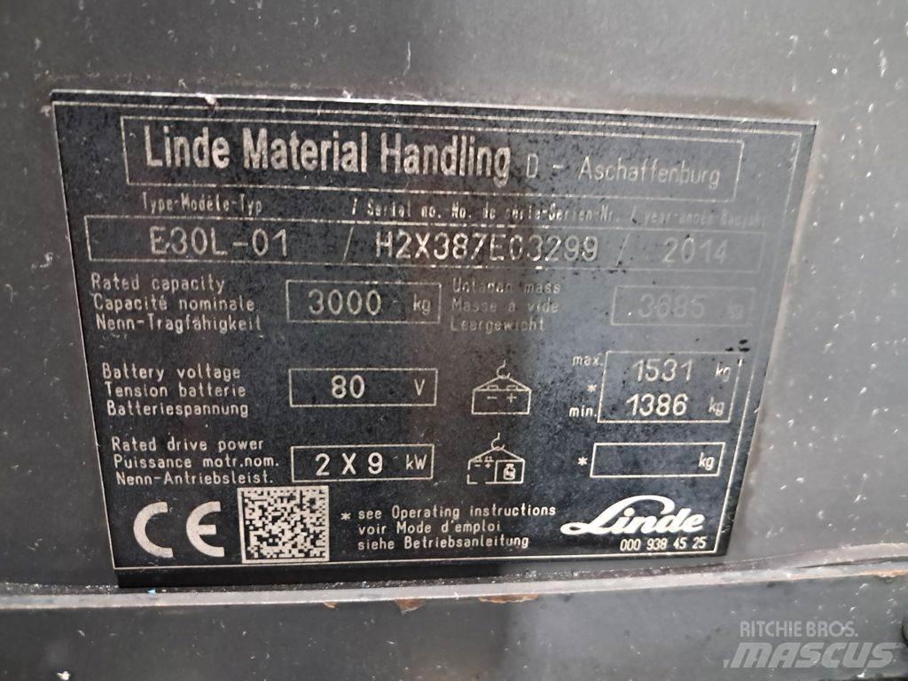 Linde E30L-01 Električni viličarji