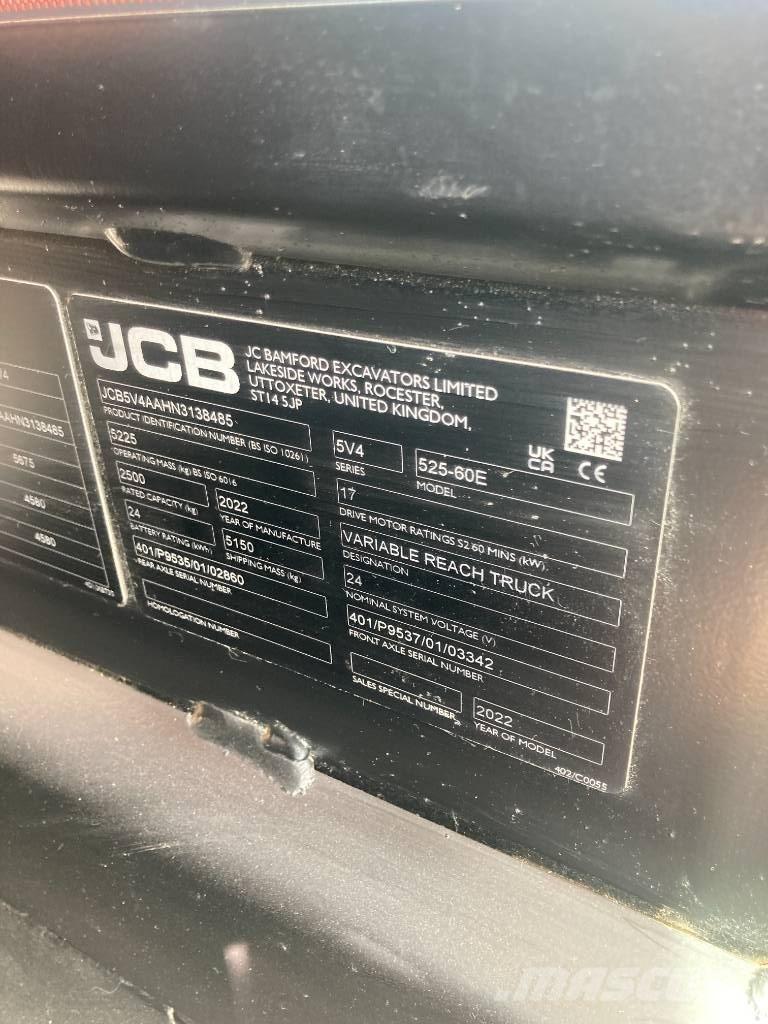 JCB 525-60 E Teleskopski viličarji