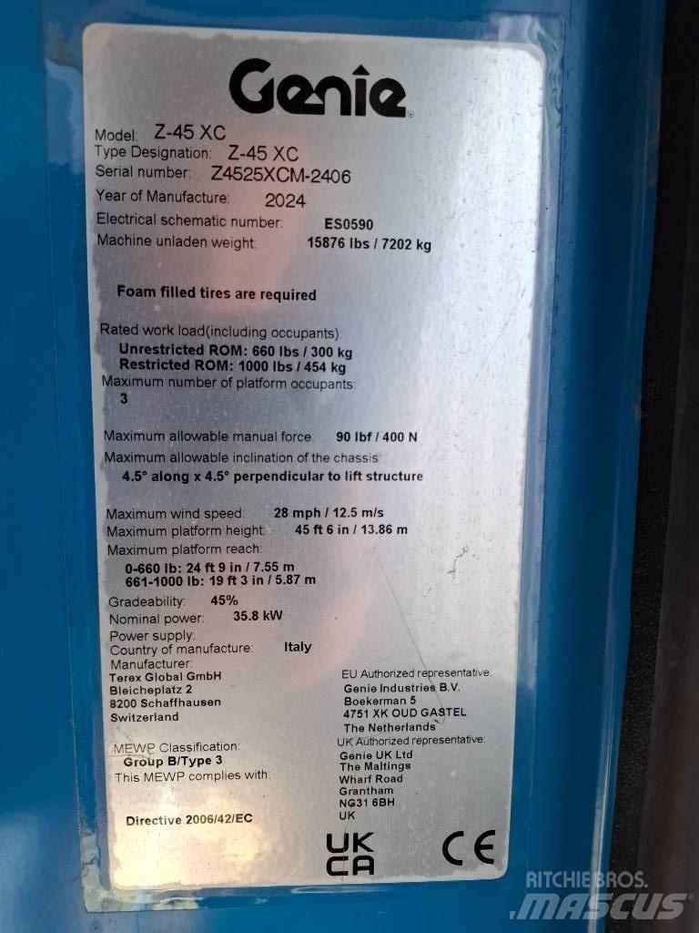 Genie Z 45 Zglobne dvižne ploščadi