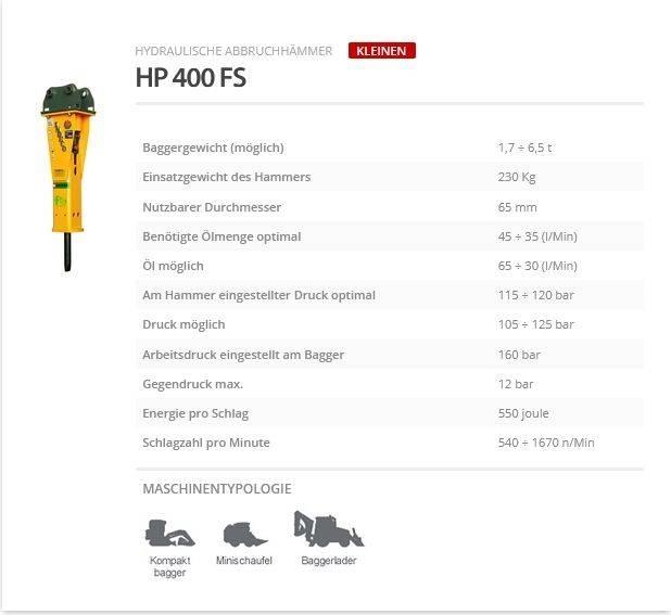 Indeco HP 400 FS Kladiva