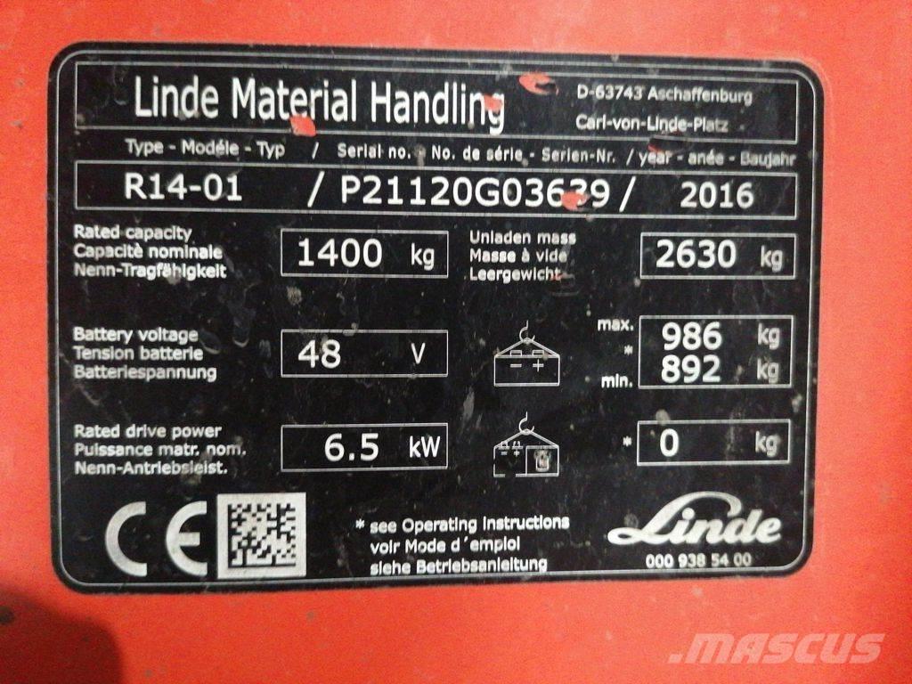 Linde R14-01 Viličarji s pomičnim teleskopom