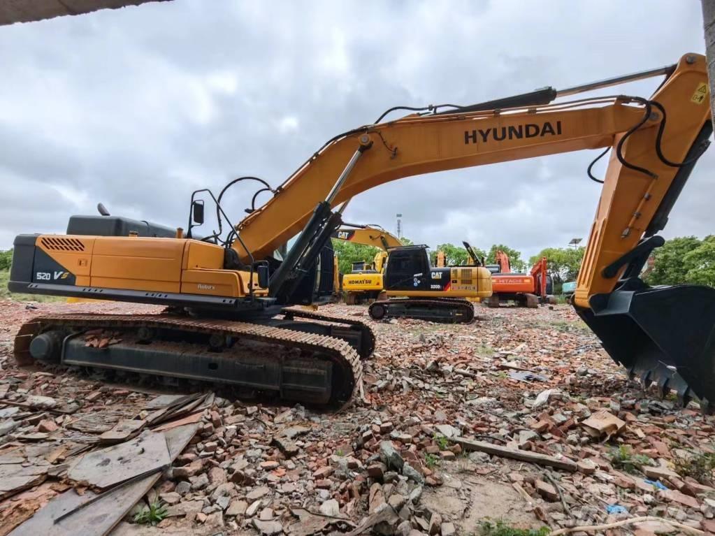 Hyundai Robex 520 VS Bagri goseničarji