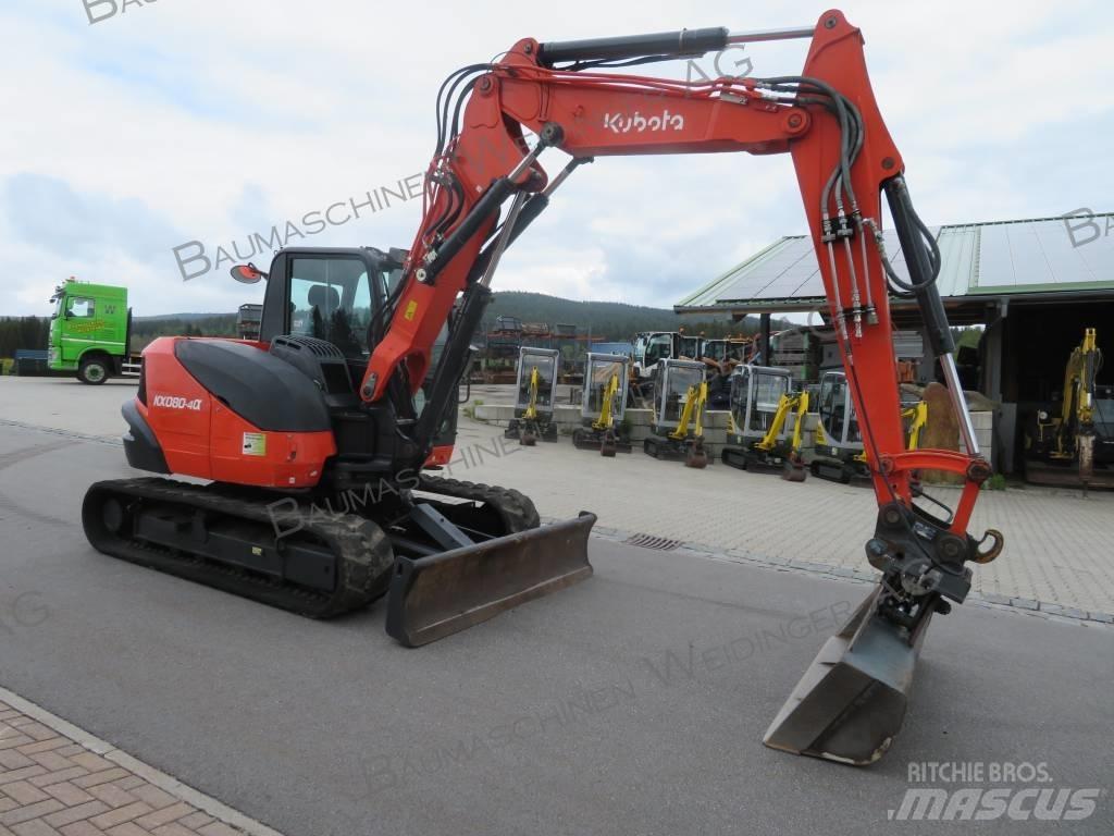 Kubota KX 080-4 Mini bagri <7t