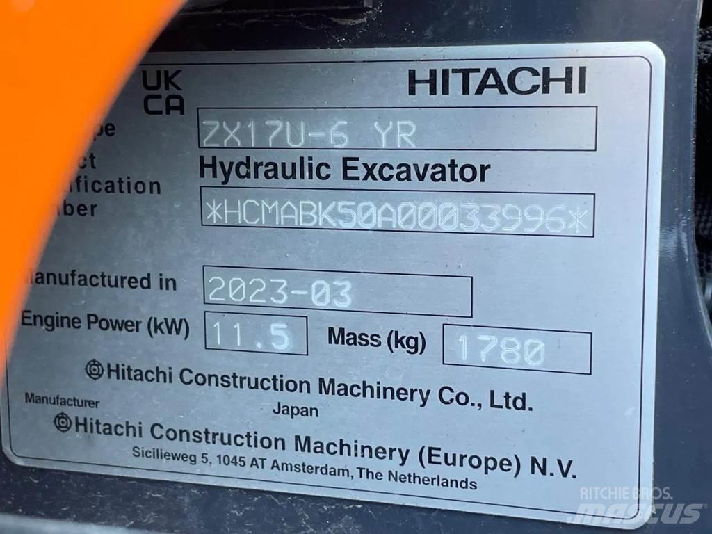 Hitachi ZX17U Mini bagri <7t