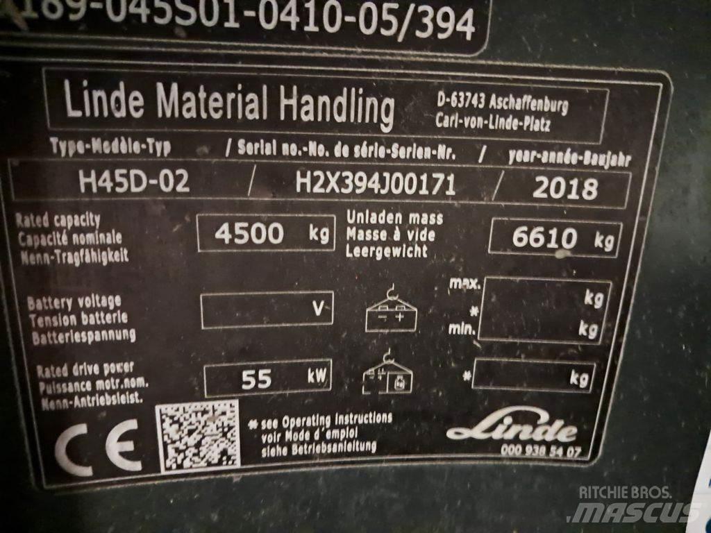 Linde H45D-02 Dizelski viličarji