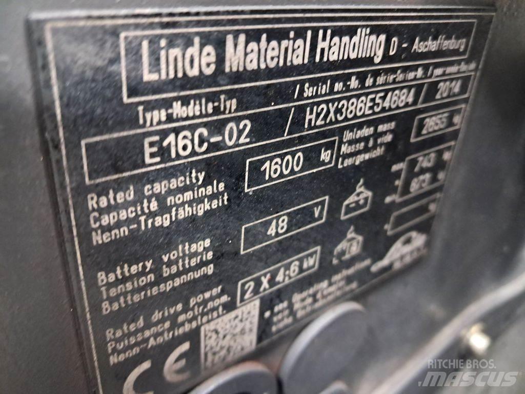 Linde E16C-02 Električni viličarji