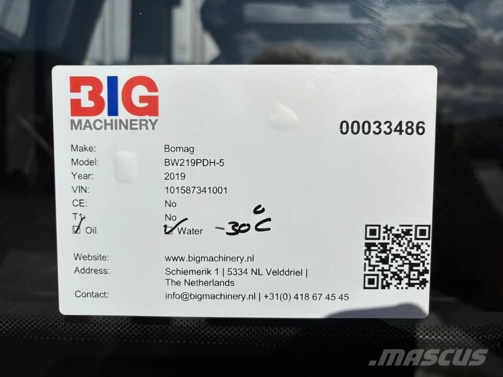 Bomag BW219PDH-5 Enojni valjarji