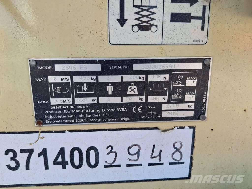 JLG 2646ES Škarjaste dvižne ploščadi