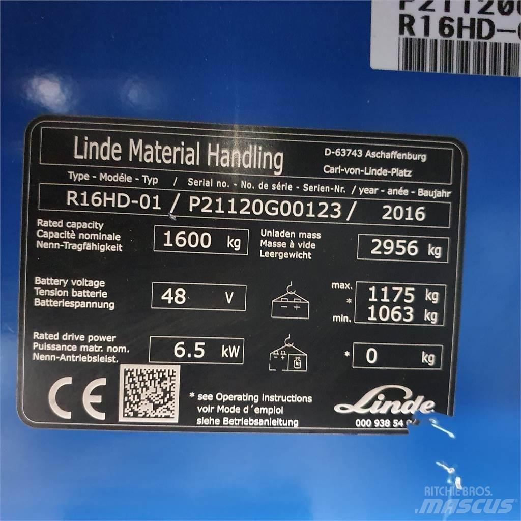Linde R16HD Viličarji s pomičnim teleskopom